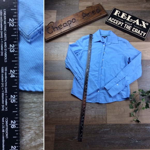 Nautica Women’s Long Sleeve Button Down Top sz 6 - Picture 6 of 7